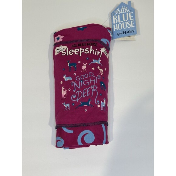 Little Blue House Other - Hatley Little Blue House Winter Sleepshirt NWT Women Goodnight Deer Cotton PJ